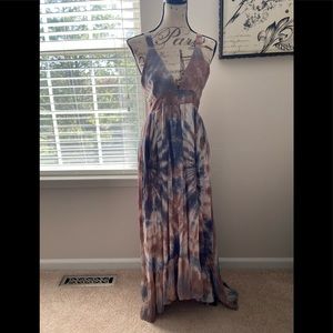 New Vici Women's Small Tie Dye High Low Dress NWT